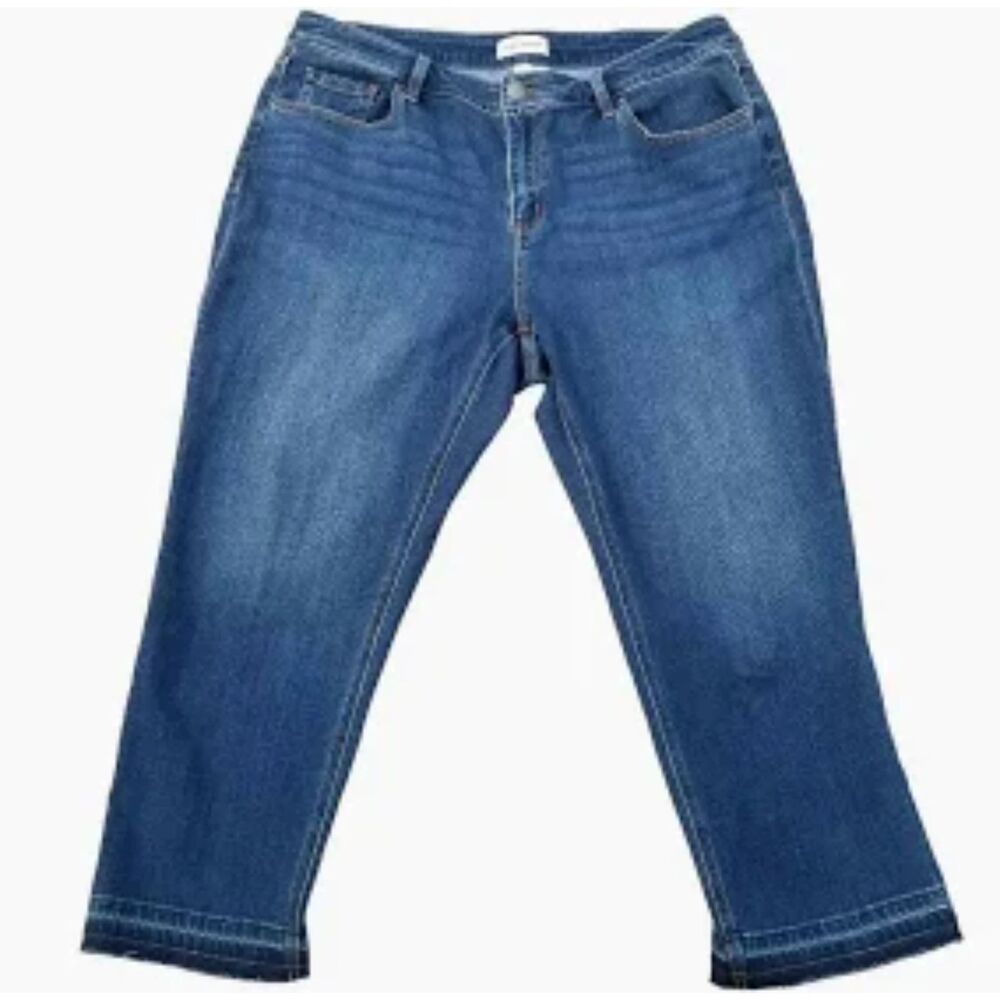 Lane Bryant Women's 26 High Rise Essential Stretch Straight Crop Denim Comfort